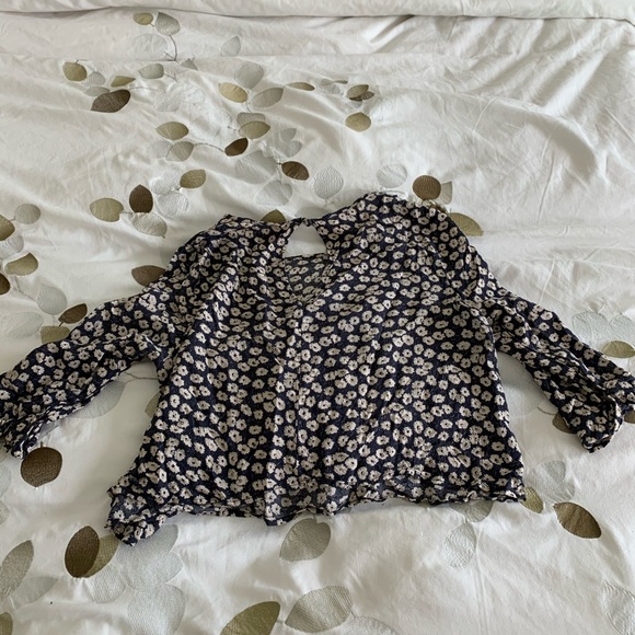 Anthropologie Floral Crop Top - Picture 3 of 4